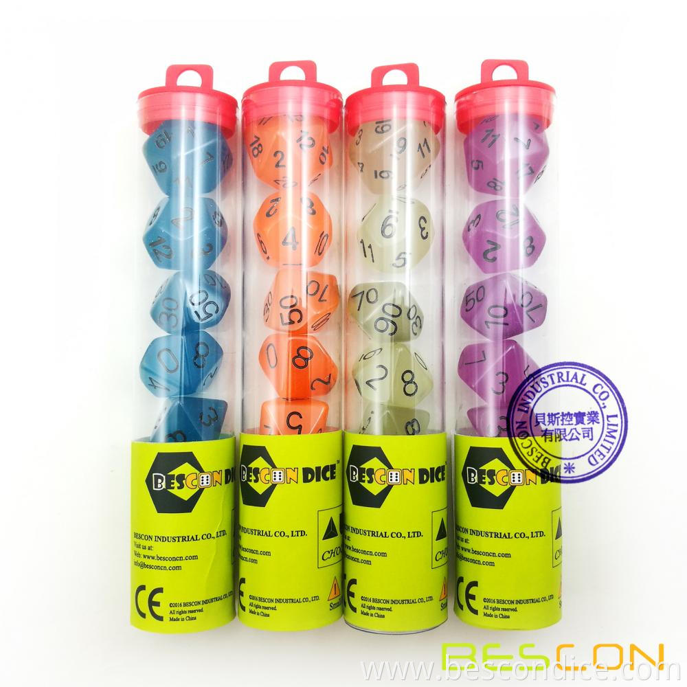 Clear Hanging Dice Tube Clear Hanging Dice Tube